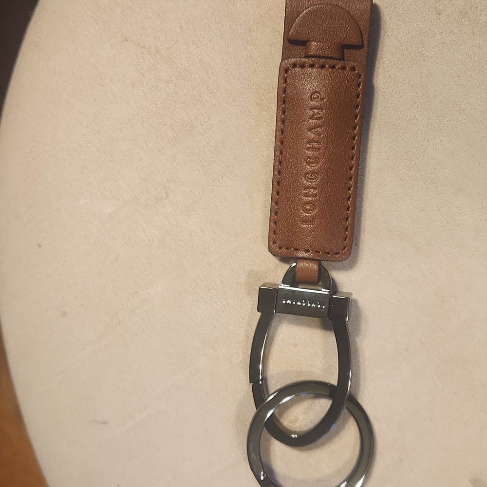 Longchamp Brown Leather Key & Card Holder Set - Picture 3 of 8